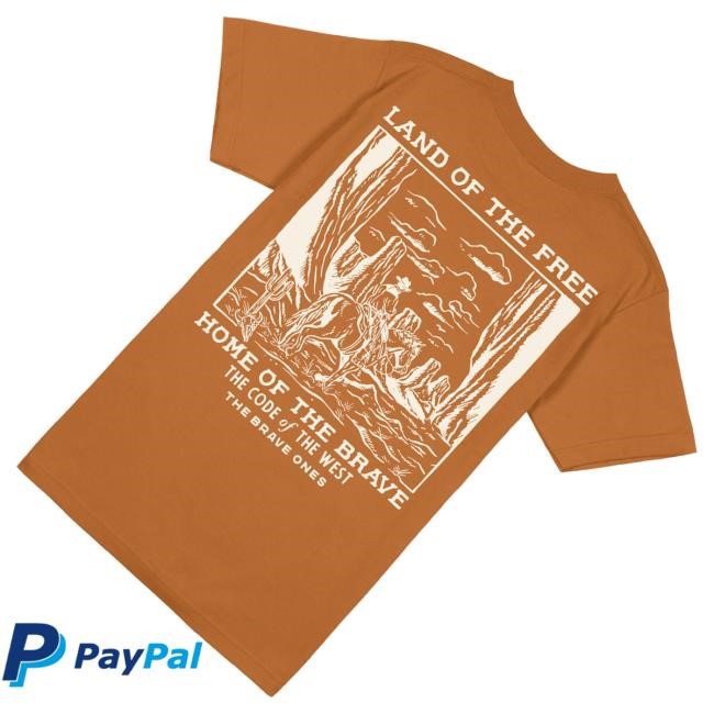 Official The Brave Ones Merch Land Of The Free Hoodie Burnt Orange The Brave Ones - Good Tee Store