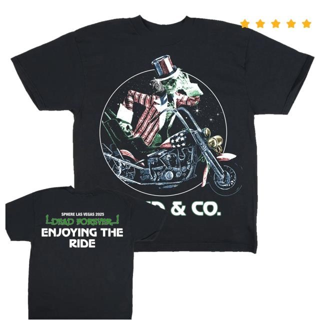 Official Dead & Company Shop Merch Store Enjoying The Ride Sphere 2025 Hoodie - Good Tee Store