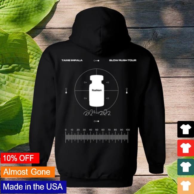 Trending Tame Impala Merch Slow Rush Black Zip Hoodie - Good Tee Store