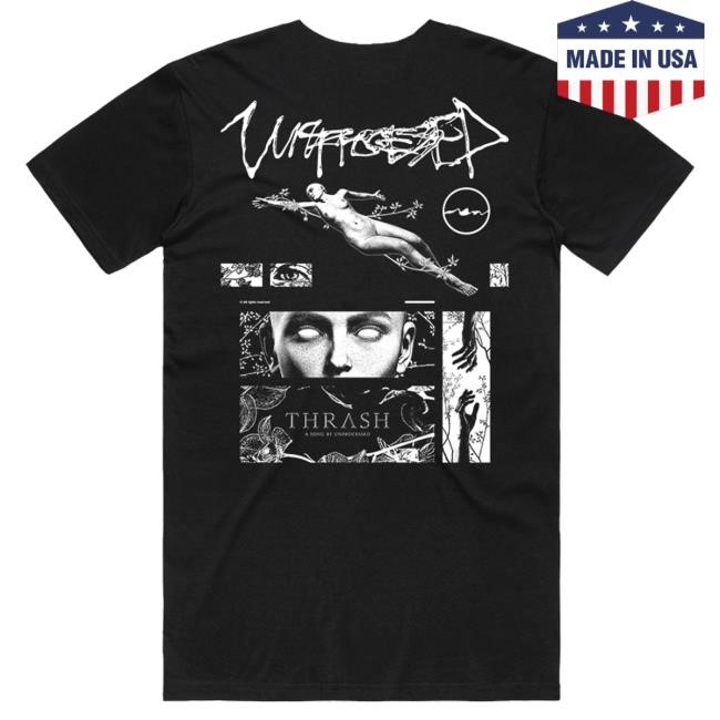 Official Unprocessed Merch Thrash Long Sleeve Shirt Black - Good Tee Store