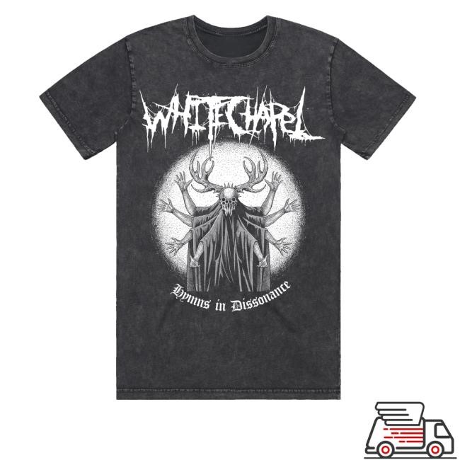 Whitechapelband Merch Store Shop Spider Arms Stone Wash Black T-Shirt - Good Tee Store