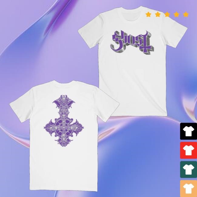 Official Ghost Merch Chrome Purple Skeletá Funny Shirt - Good Tee Store