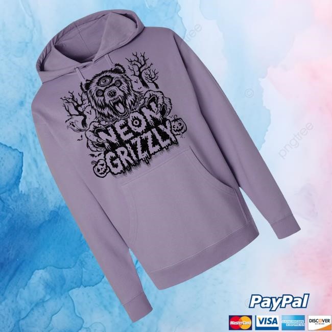 Trending Neon Grizzly Merch Neon Grizzly Grizzly Long Sleeve Shirt - Good Tee Store