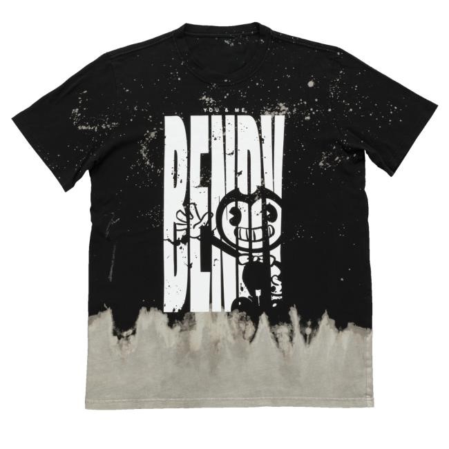 Official Bendy Merch Bendy You And Me Wave Drip Dye Hooded Sweatshirt - Good Tee Store