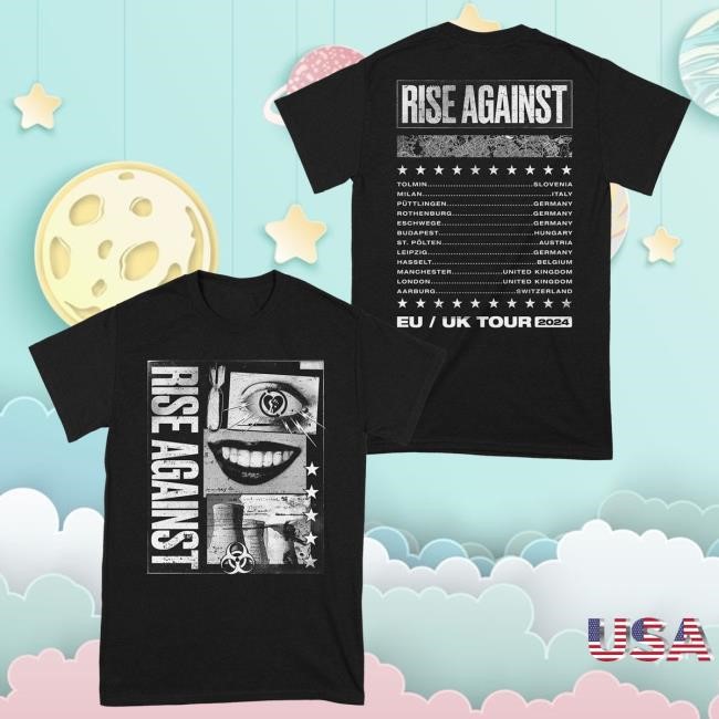 Trending Rise Against Merch Eu Uk Tour 2024 Tee - Good Tee Store