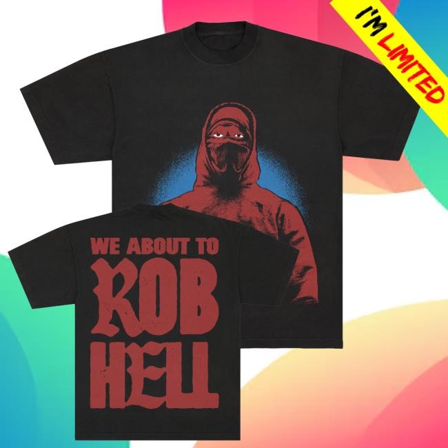 Official White Rob Hell Drop Shoulder Long Sleeve Shirt - Good Tee Store