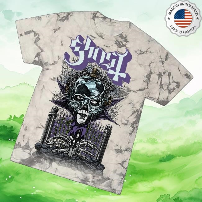 Ghost Merch Store At The Gates Crystal Wash Tie Dye Youth T Shirt - Good Tee Store
