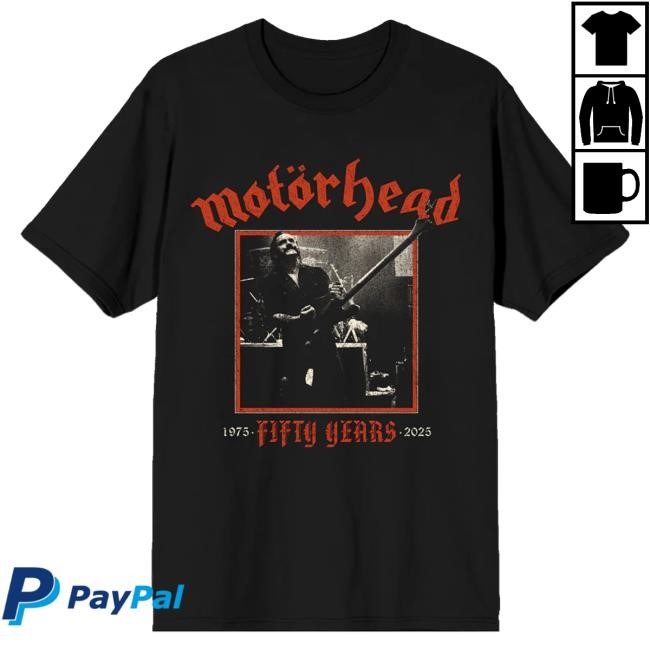 Motorhead Merch Lemmy 50 Years Crewneck Sweatshirt - Good Tee Store