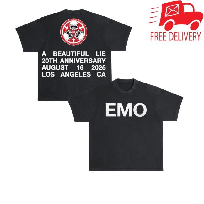Thirtysecondstomars Merch Emo Abl20 Anniversary T-Shirt  Hoodie  Tank Top  Sweater And Long Sleeve T-Shirt - Good Tee Store