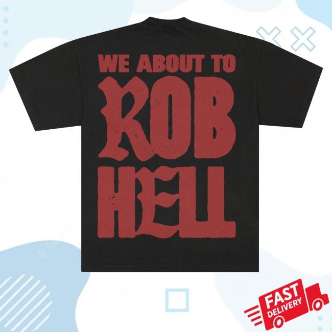 Official White Rob Hell Drop Shoulder Long Sleeve Shirt - Good Tee Store