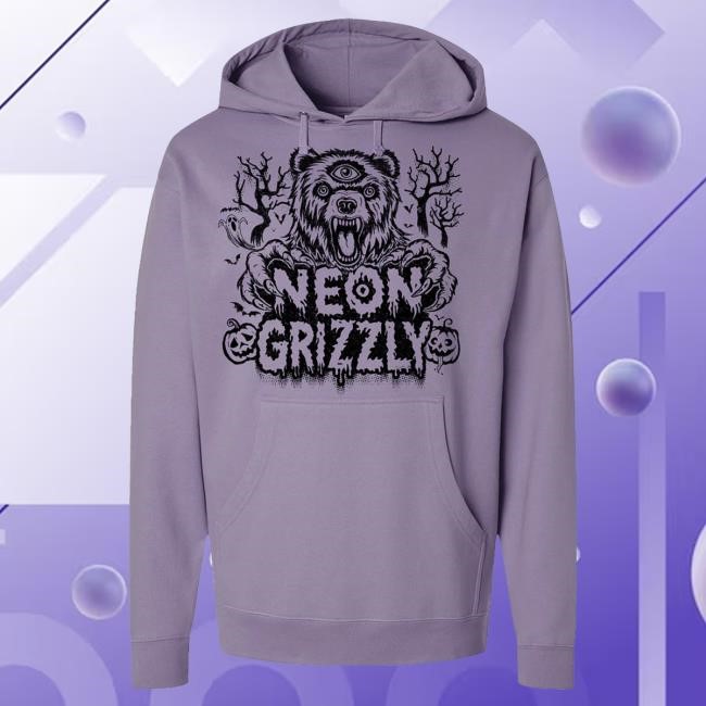 Trending Neon Grizzly Merch Neon Grizzly Grizzly Long Sleeve Shirt - Good Tee Store