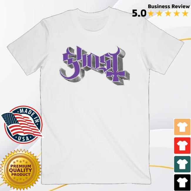 Official Ghost Merch Chrome Purple Skeletá Funny Shirt - Good Tee Store