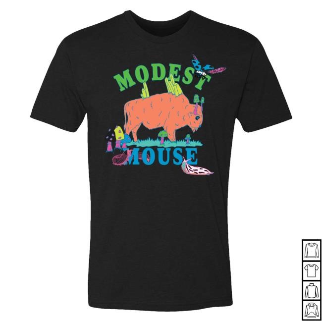 Modest Mouse Merch Neon Bison Hoodie - Good Tee Store