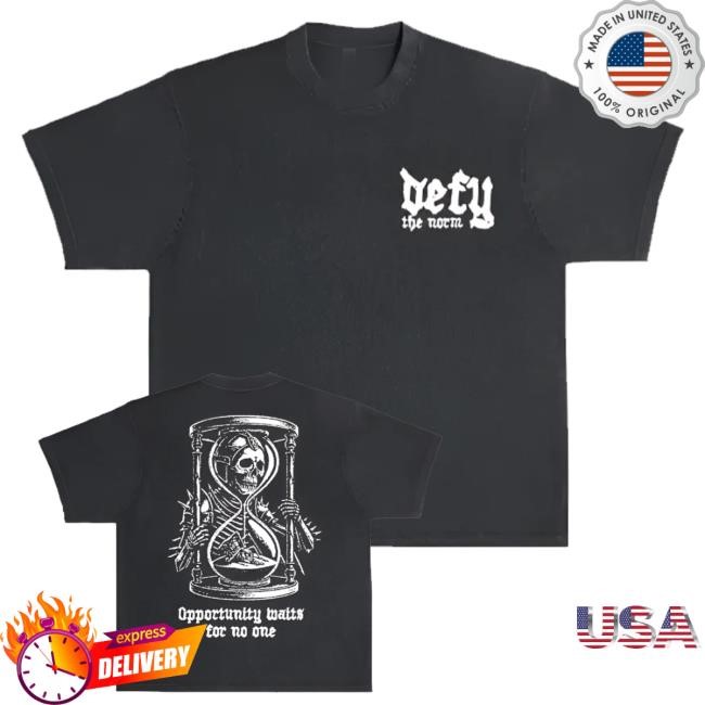 Official Wedefy The Norm Opportunity Waits For No One Tee Shirt - Good Tee Store
