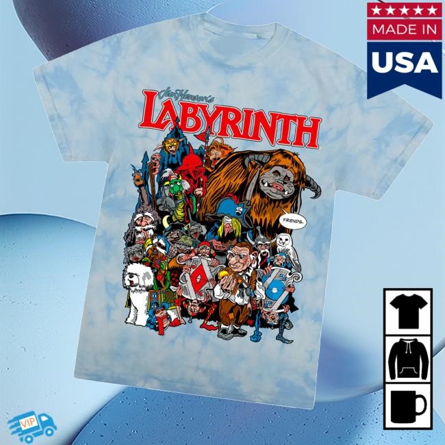 Cavitycolors Merch Labyrinth Goblin City Tie-Dye T-Shirt - Good Tee Store