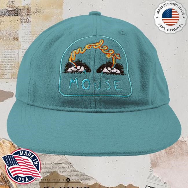 Modest Mouse Merch Rainbow Vision Teal Embroidered Hat - Good Tee Store