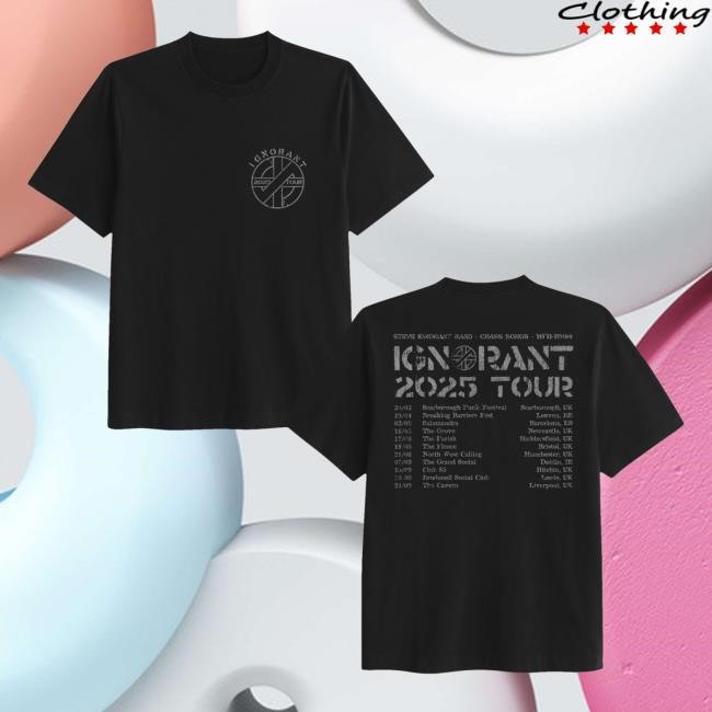 Steve Ignorant Merch Store 2025 Tour Small Logo Long Sleeve Shirt - Good Tee Store