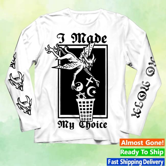 Behemoth Merch Neronoir I Made My Choice White Sweatshirt - Good Tee Store