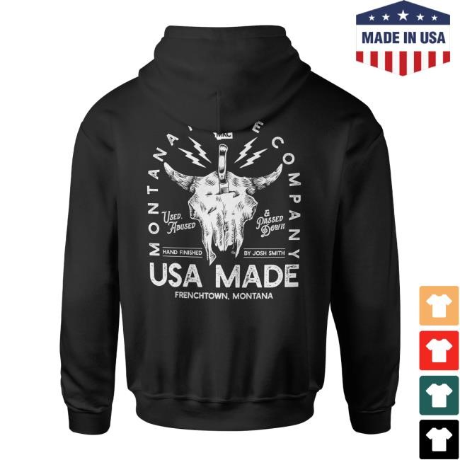 Official Montana Knife Company Mkc Bison Skull Hoodie Sweatshirt - Good Tee Store