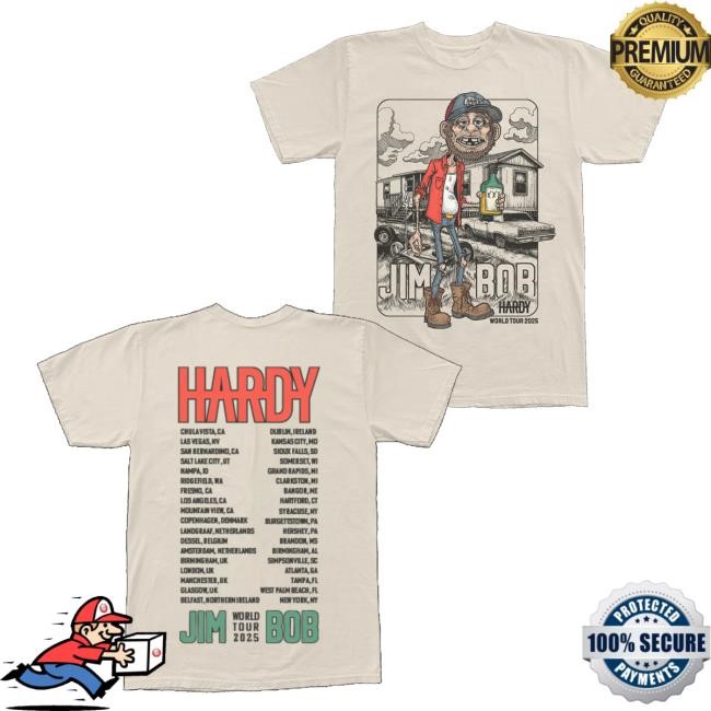 Official Hardy Store Jim Bob World Tour Zip Hoodie - Good Tee Store