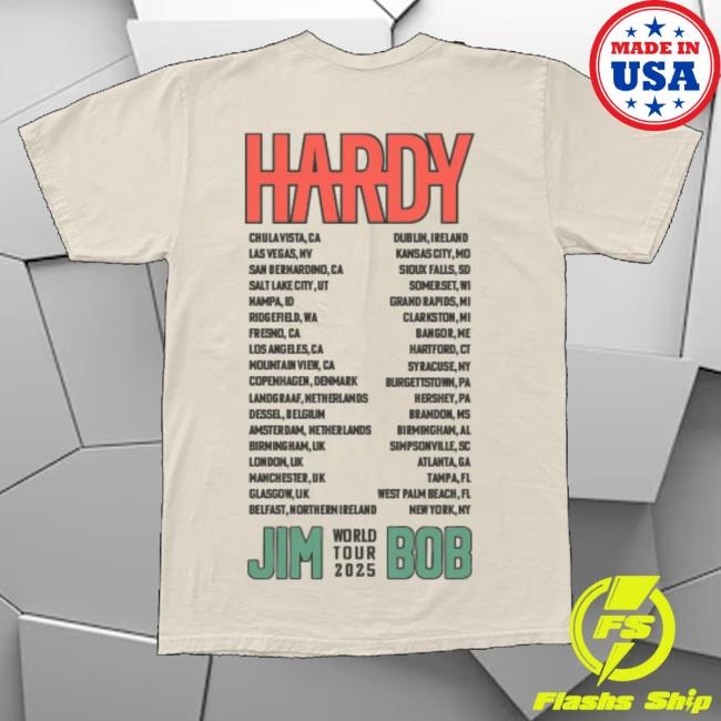 Official Hardy Store Jim Bob World Tour Zip Hoodie - Good Tee Store