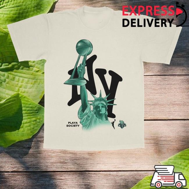 Official Playa Society Merch Shop Store Playa Society New York Statue Of Liberty Championship Long Sleeve Shirt - Good Tee Store