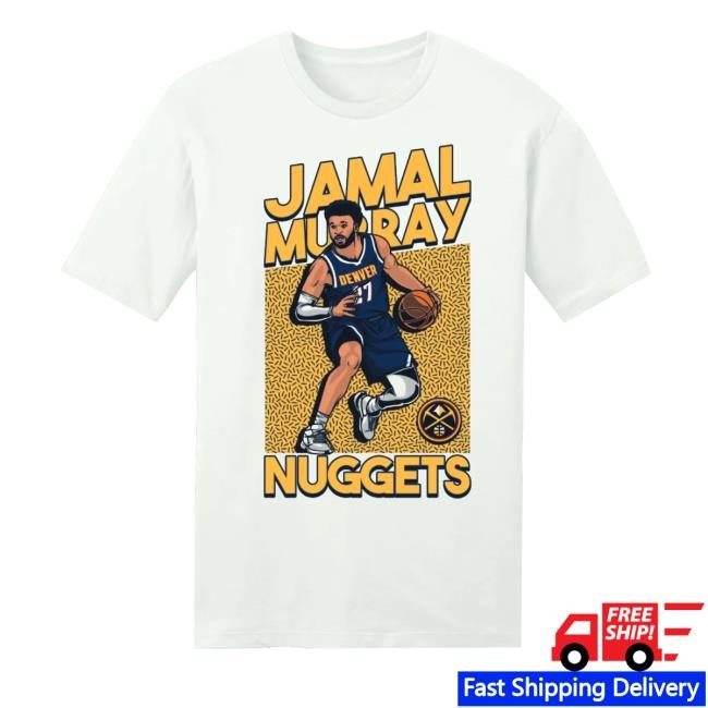 Nuggets #27 Jamal Murray In Action Tee Altitude Authentics Merch Store - Good Tee Store