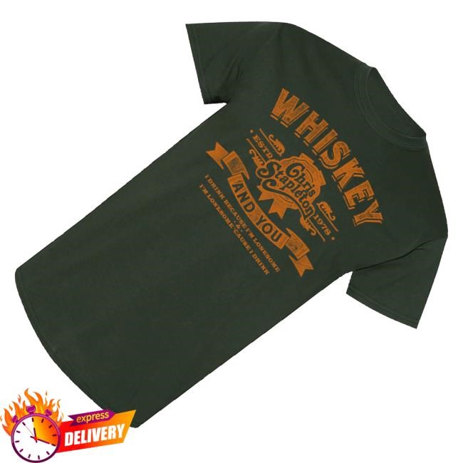 Official Chris Stapleton Merch The Whiskey & You Green Long Sleeve Shirt - Good Tee Store