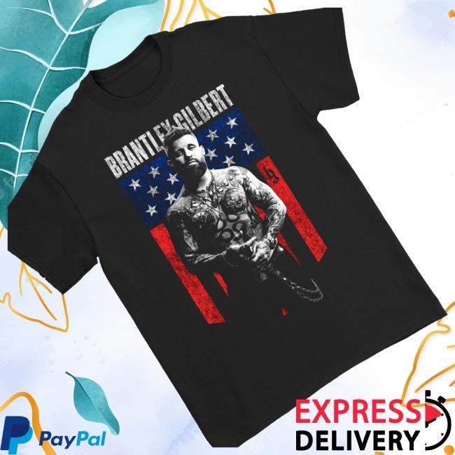 Official Brantley Gilbert Merch Shop Store Flag Tee - Good Tee Store