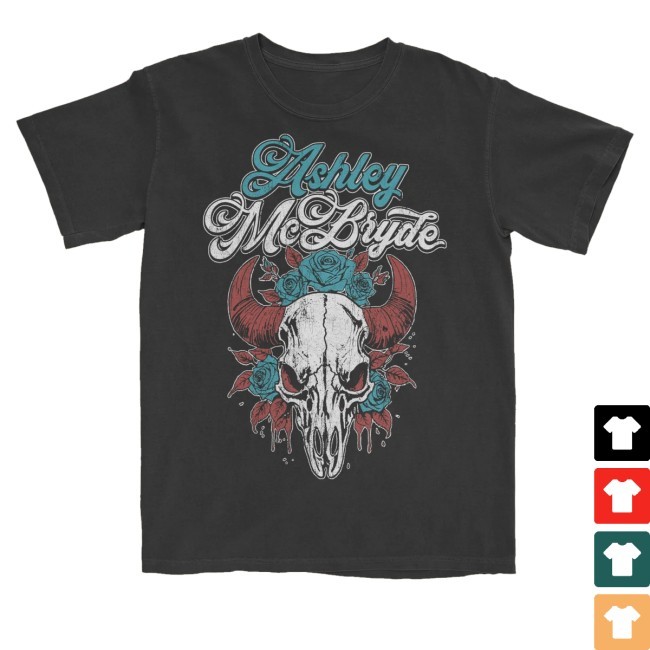 Ashley Mcbryde Merch Coal Skull Shirts - Good Tee Store