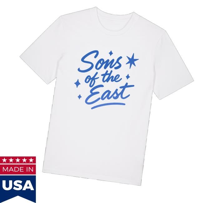 Sons Of The East Merch Store Shop Sons Of The East Cursive Font White Hoodie Sweatshirt - Good Tee Store