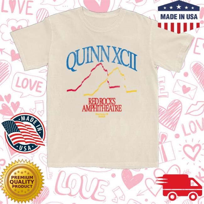 Official Quinnxcii Merch Shop Store Red Rocks 2025 New Shirt - Good Tee Store
