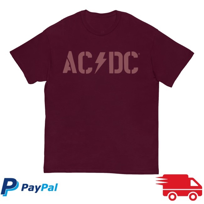 Maroon Logo Pwr Up Tour Hooded Sweatshirt Ac/Dc Official Store - Good Tee Store