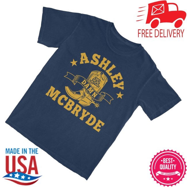 Trending Ashley Mcbryde Merch Navy Boot Sweatshirt - Good Tee Store