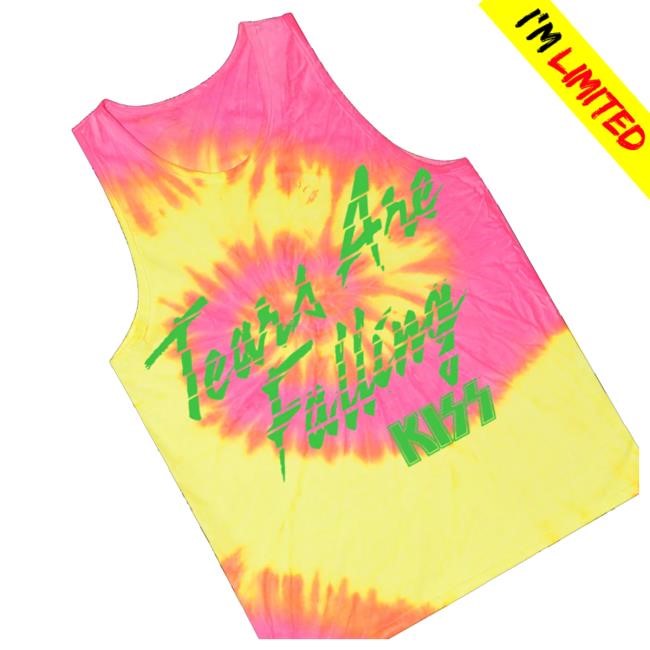 Official Kiss Tears Are Falling Tie-Dye Shirt - Good Tee Store