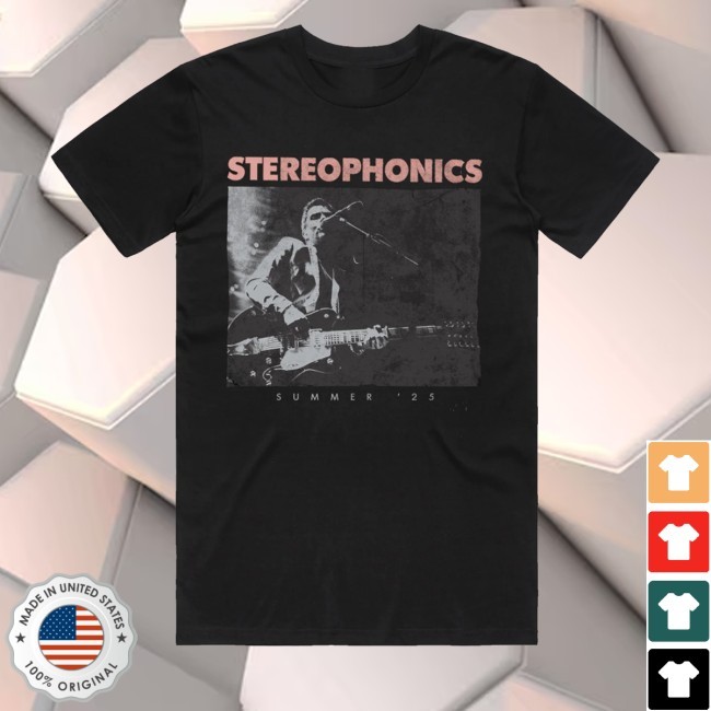 Stereophonics Summer '25 Tour Black Hooded Sweatshirt - Good Tee Store