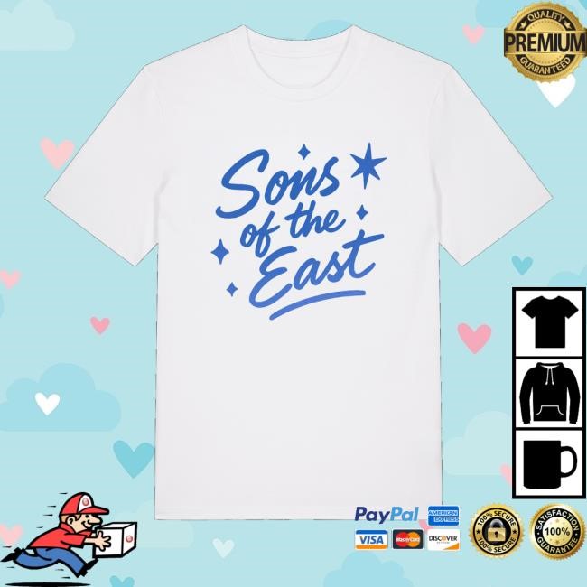 Sons Of The East Merch Store Shop Sons Of The East Cursive Font White Hoodie Sweatshirt - Good Tee Store