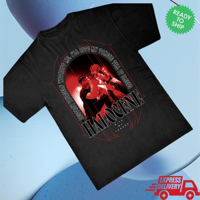 Official Halocene Merch Shop Store Bite My Tongue Hoodie - Good Tee Store