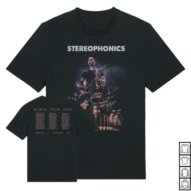 Official Stereophonics Merch Shop Store World Tour 2025 Classic Shirt - Good Tee Store