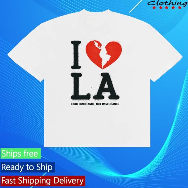 Official Menace Los Angeles Merch Shop Store I </3 La Shirt - Good Tee Store