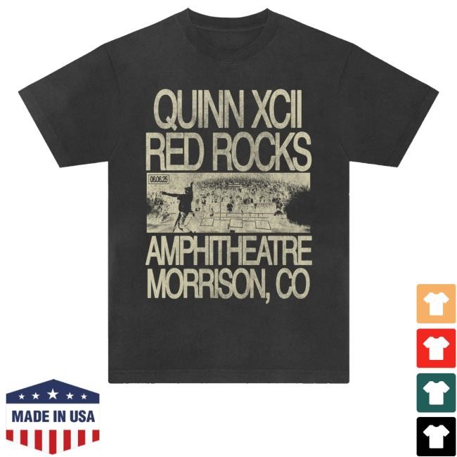 Official Quinnxcii Red Rocks 2025 Live Photo Tee Shirt - Good Tee Store