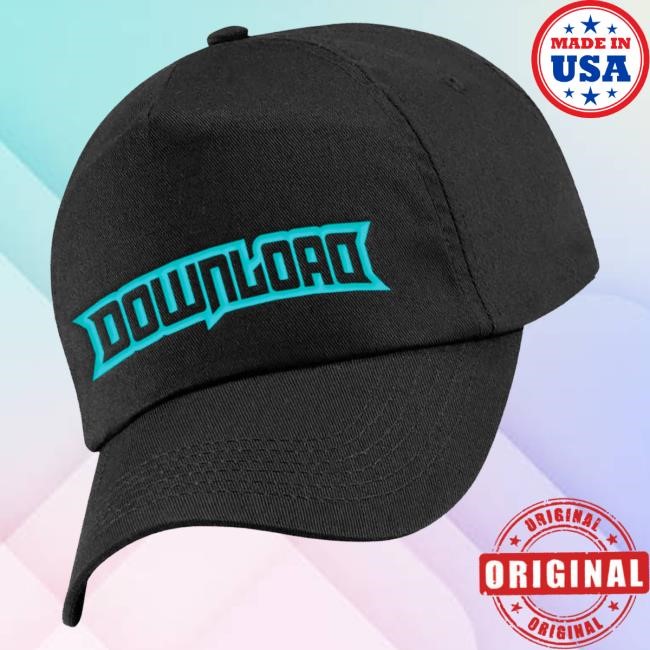 Trending Download Festival Merch Blue Download Logo Hats - Good Tee Store