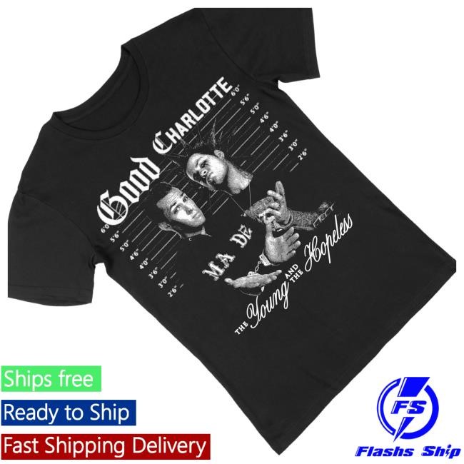 Official Good Charlotte Merch Shop Store Old School Mugshot T Shirts - Good Tee Store