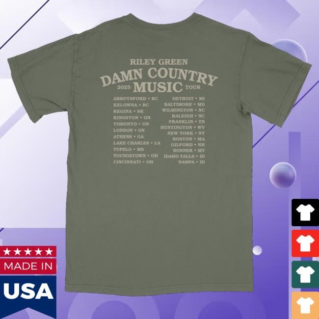 Trending Rgreen Merch Dcm Tour Tee Shirt Moss - Good Tee Store