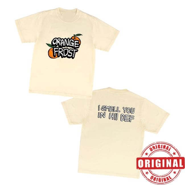 Hiidef Merch Orange Frost Logo Hoodie Sweatshirt - Good Tee Store