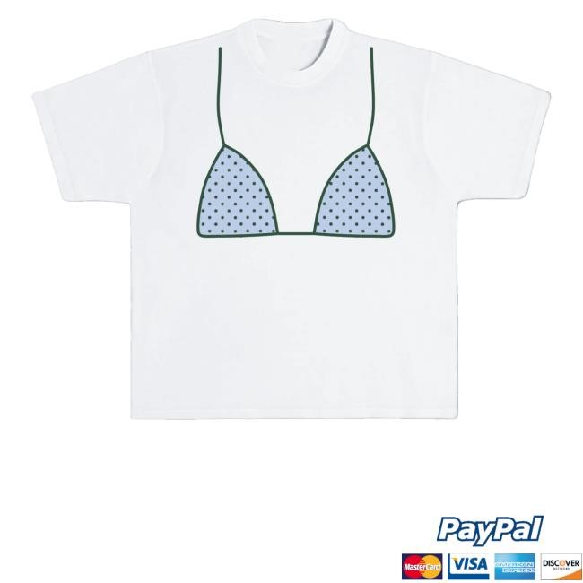 Official Allie Rose Co. Blue Polka Dot Bikini Shirt - Good Tee Store