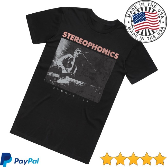 Stereophonics Summer '25 Tour Black Hooded Sweatshirt - Good Tee Store