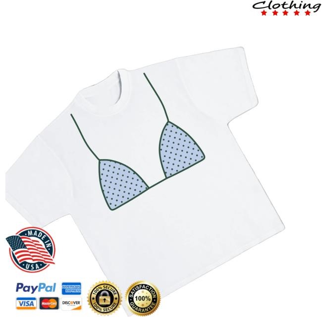 Official Allie Rose Co. Blue Polka Dot Bikini Shirt - Good Tee Store