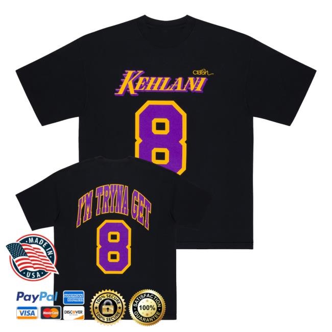 Official Kehlani Crash 8 Black Tee - Good Tee Store