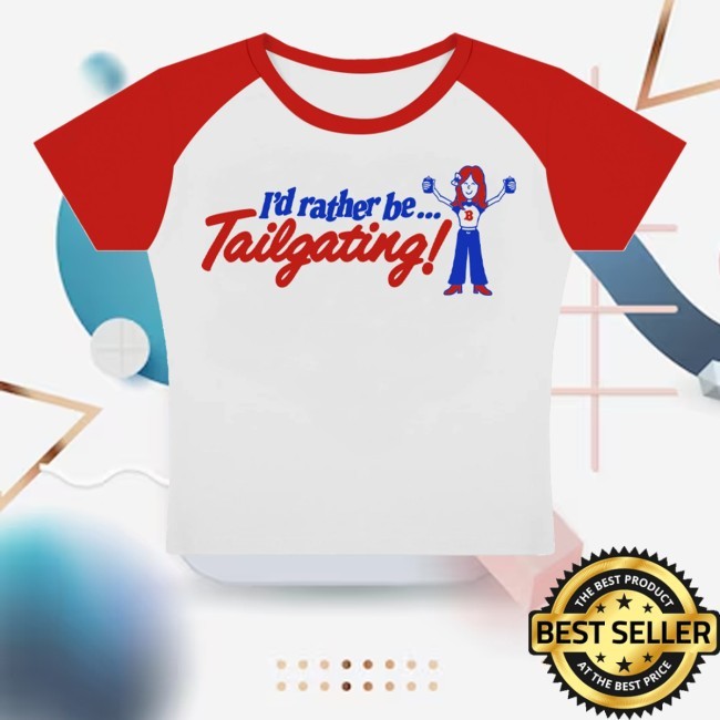 Women's I'd Rather Be Tailgating Hooded Sweatshirt Bfloshop - Good Tee Store